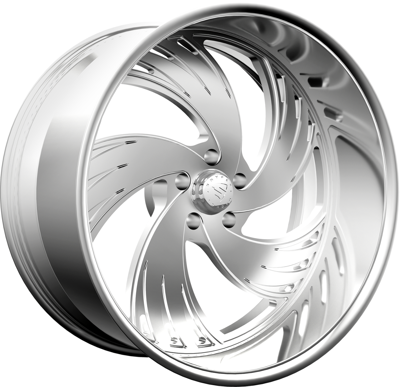 Snyper Forged Blaster Polished Finish wheel with Blaster Polished Finish finish