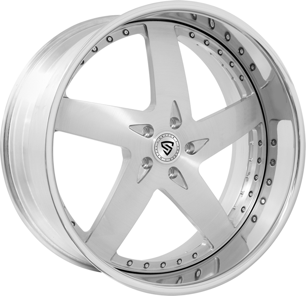 Snyper Forged Bullet Brushed wheel with Bullet Brushed finish