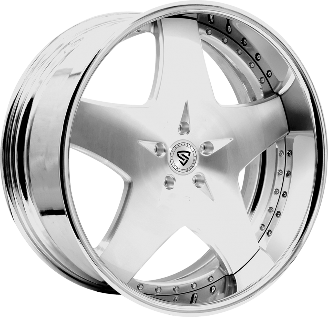 Snyper Forged Cashville Brushed wheel with Cashville Brushed finish