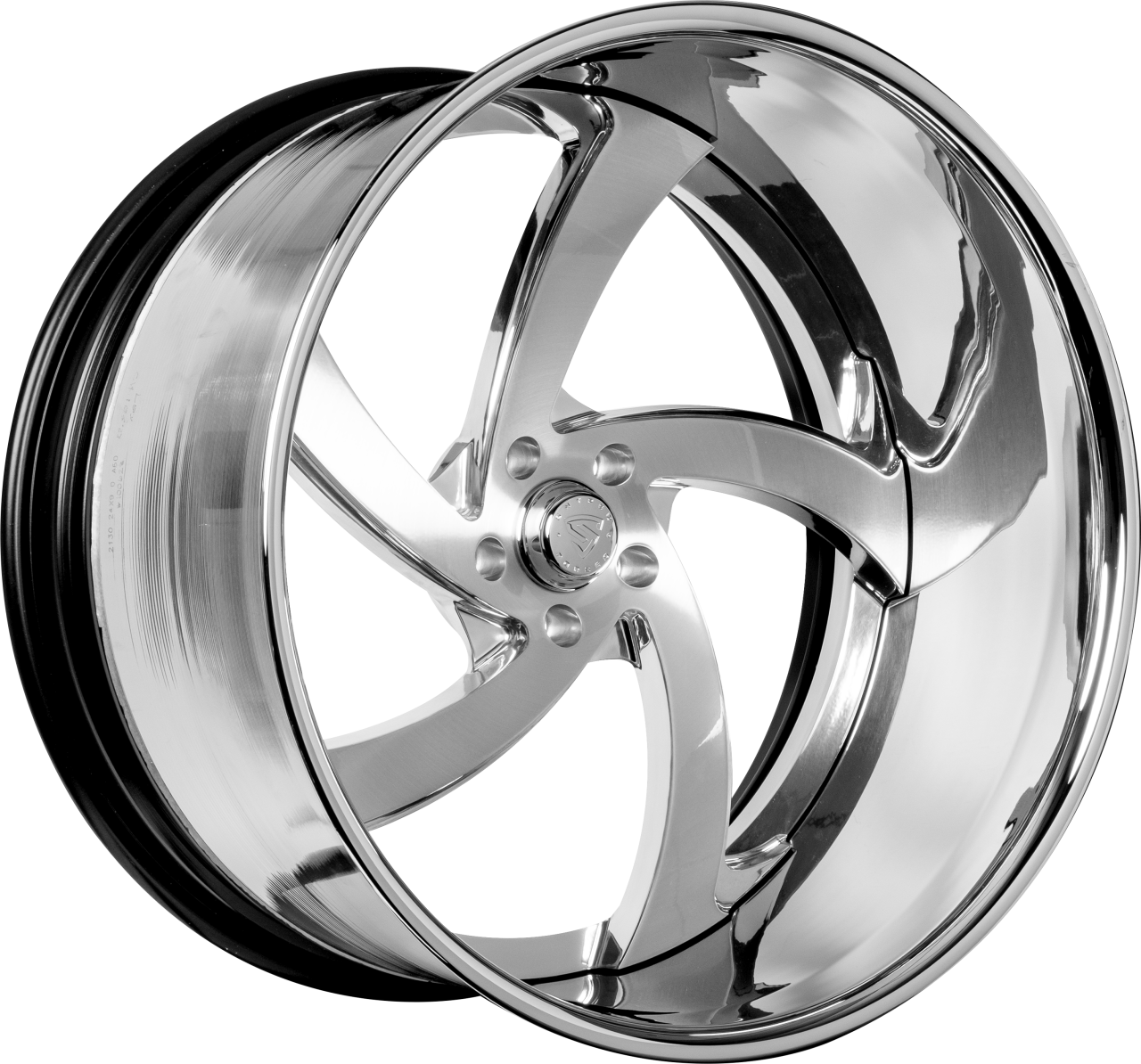 Snyper Forged Force Brushed High Polished wheel with Force Brushed High Polished finish