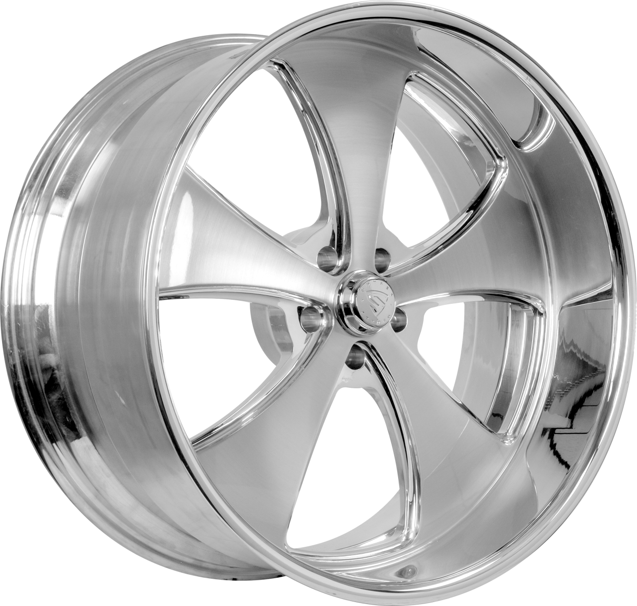 Snyper Forged Fury-5 Brushed High Polished wheel with Fury-5 Brushed High Polished finish