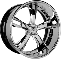 Snyper Forged wheel Mach-5 Chrome High Polish