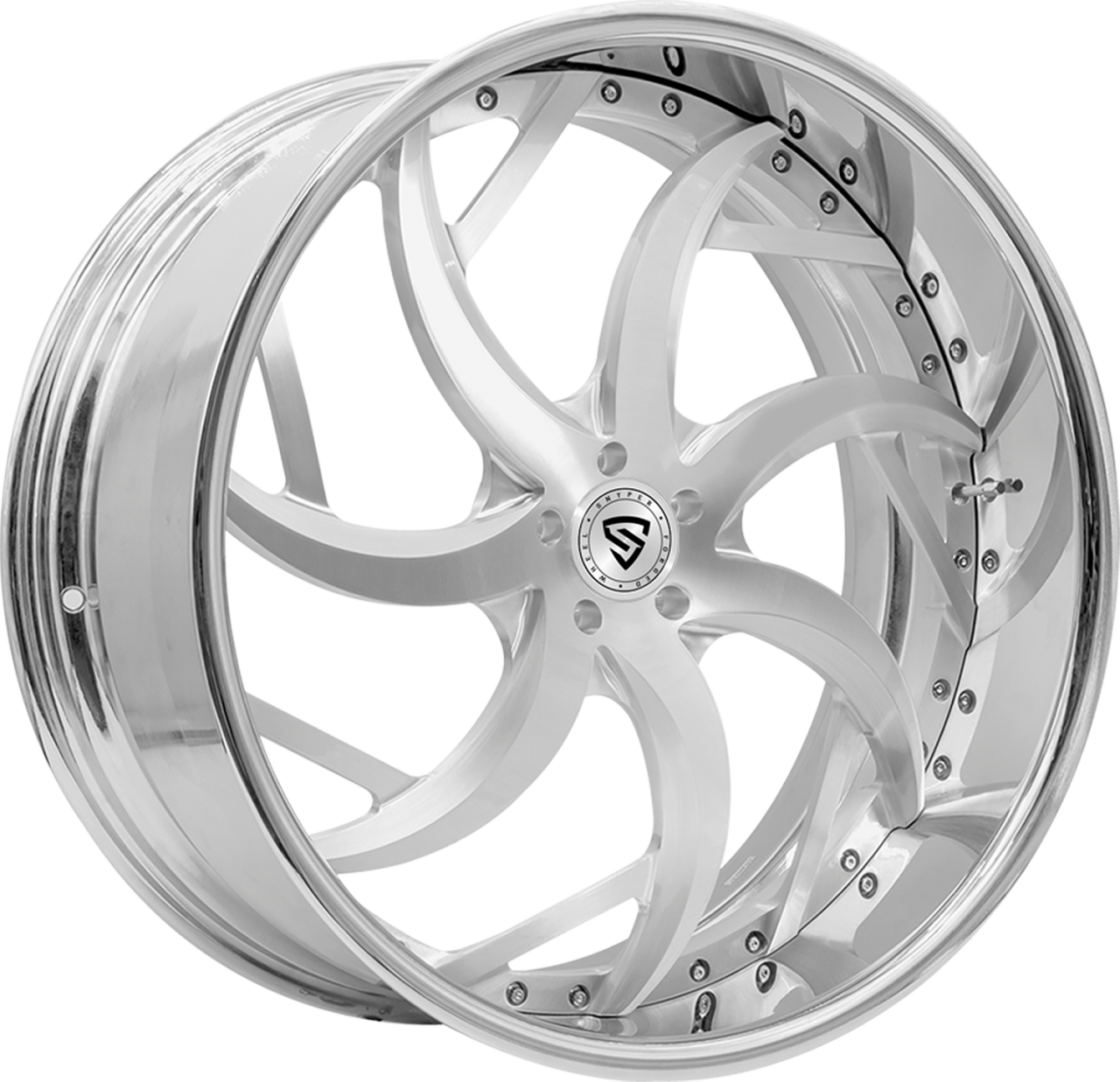 Snyper Forged Sin City Brushed wheel with Sin City Brushed finish