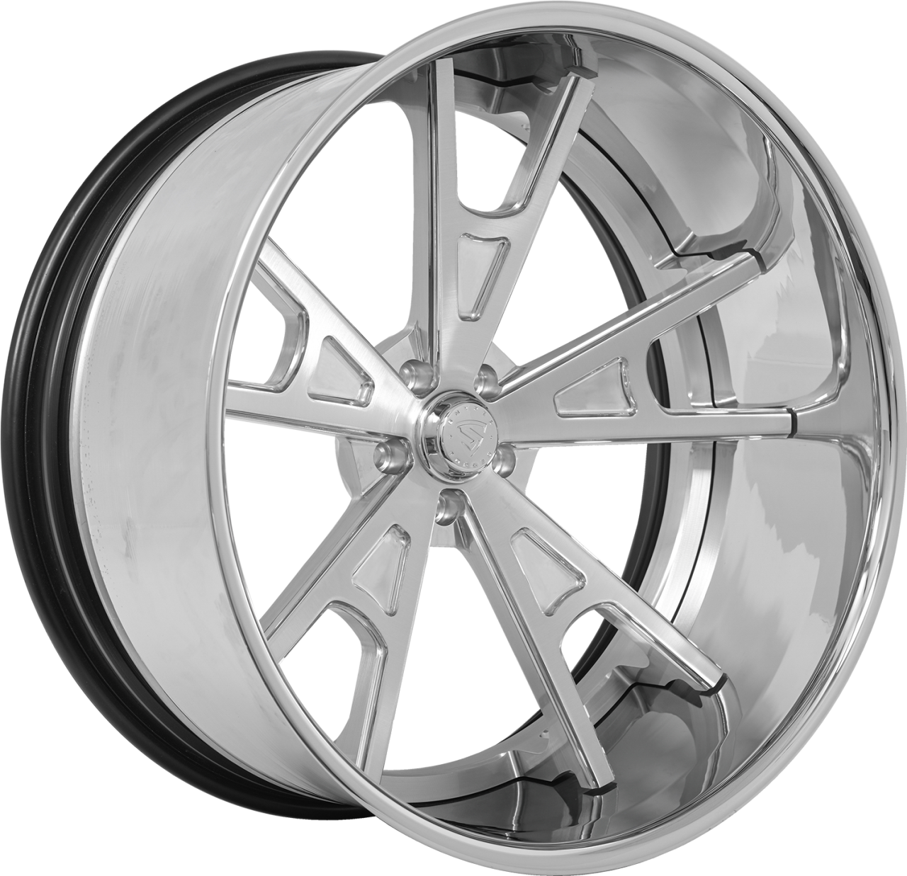 Snyper Forged Valkyrie Brushed High Polished wheel with Valkyrie Brushed High Polished finish